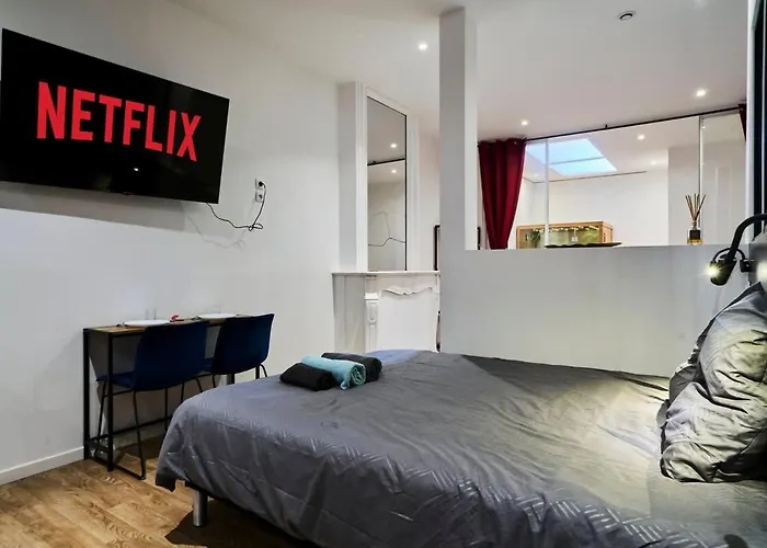 Baignoire Blaneo & Sauna 10 Minutes De La Gare Herberg Tourcoing